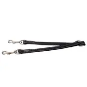 Rogz Double Split Dog Lead Black