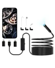 VEVOR Endoscope Camera 1920P HD Borescope for Android & IOS with 5m Cable