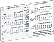 Range Finder Card,Hunting Rangefinder Card,900m Measurement Slide Rule Tool,Range Finder Card Essential Tool for Outdoors
