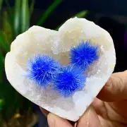 85G Indian dandelion zeolite Quartz Crystal Cluster Mineral Specimen