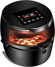 1500W 8L Air Fryer Low Fat Oven 8 Preset Programmes Oil Free Frying Cooking with LED Touch Screen & Timer Control