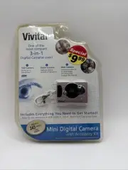Vivitar Compact 3-in-1 Mini Digital Camera; New-Blue