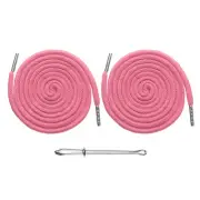 2pcs Drawstring Cords 51" Replacement Drawstring with Threader, Pink