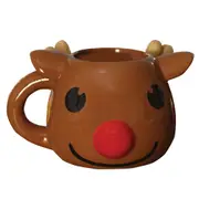 Paladone 300ml Christmas Festive Rudolph Mug Heat Change Kids/Children Cup Brown