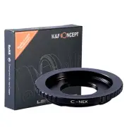 K&F Concept Manual Lens Adapter for C-Mount Lens to Sony NEX Mount Cameras Body