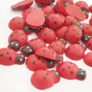 200 Pcs Wooden Beetle Crafts Micro-landscape Ornaments Ladybugs for Sale