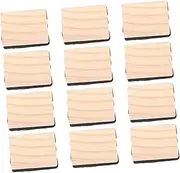 COOPHYA 12pcs Mini Wooden Blackboard Erasers Classroom Whiteboard Erasers Dry Erase Cleaners for Boys and Girls Office