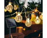 Garden solar lights, 50 LED 24 feet 8 patterns waterproof string lights outdoor lights