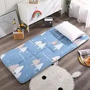 Japanese Folding Futon Bed, Soft and Portable Tatami Mattress, Optimal Solution for Dormitory, Travel, Home(Type B,1 * 2m)