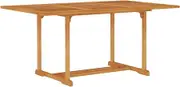 Garden Table Outdoor Teak Wood, Patio Dining, Foldable, Small, Cocktail, Height 150x90x75cm