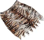BESTYASH Unisex Leopard Print Skirt Comfortable Polyester Party Costume for Jungle Theme Versatile Lightweight Cosplay Outfit for Festivals and Celebrations