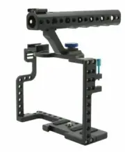 DSLR Camera Cage With Top Handle Grip For Panasonic Lumix GH5 Camera Rig