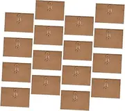 SECFOU 20pcs Kraft Paper Envelopes Storage Bag for Business Cards Notes and Project Folders Organizer for Office Home and Versatile Applications