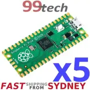 5x Raspberry Pi Pico RP2040 MicroPython Arduino Board - SYDNEY Stock