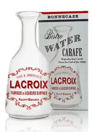 FRENCH LACROIX GLASS WATER CARAFE