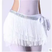 Belly Dance Costumes Sexy Silver Tassel Belly Dance Belt for Women Belly Dance