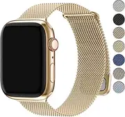 Fullmosa Compatible with Apple Watch Band 49mm 46mm 45mm 44mm 42mm 41mm 40mm 38mm Women Men, Stainless Steel Milanese Loop Replacement iWatch Bands Ultra 2/1 Series 10 9 8 7 6 5 4 3 2 1 SE