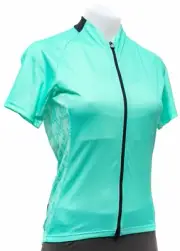 Assos UMA GT EVO Short Sleeve Jersey Women MEDIUM Aqua Road Bike Cycling Gravel