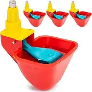 Royal Rooster Automatic Chicken Waterer Cups - Pack of 4 Poultry Water Drinker Cups for any Water Supply Container - Replacement Cup Set for our 4 litre Waterer Dispenser System