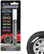Chalk Marker Pens - Tyre Marker Paint Pen | 3mm Waterproof Car Tire Pen, Colorful Paint Pen Tire, Permanent Tyre Marker Pen for Car Tires, Smooth Ink Touch-Up Pen for Tires
