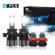 For Ford Flex 2009-2018 Combo 4x White LED Headlight Hi/Lo + Fog Light Bulbs Kit (for: Ford)