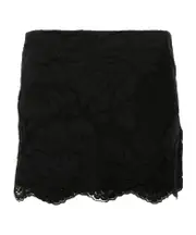 floral-lace mini skirt IT42 Black