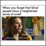 Fridge Fun Refrigerator Magnet "WHEN YOU FORGET BLIND PEOPLE CAN SMELL" Meme