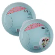 Tasty Non Stick 24cm Round Springform Round Cake Tin | 2 Pack