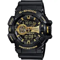 在飛比找momo購物網優惠-【CASIO 卡西歐】G-SHOCK 金屬系雙顯手錶-經典黑