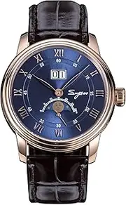 [Sugess] S437.06 Big Date MoonPhase Master Seagull ST2528 Movement Sapphire Crystal Men's Automatic Mechanical Watch 1963, Rosegold, 41mm