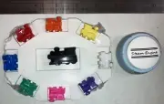 Mexican Train Domino Hub Steam Engine Cho Cho Sound Starter Center 8 Markers