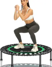 DARCHEN 450 lbs Mini Trampoline for Adults, Indoor Small Rebounder Exercise for
