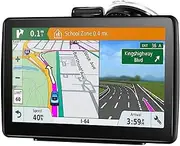 GPS Navigation for Truck RV Car, (7 INCH),Latest 2025 Map (Lifetime Updates) Turn-by-Turn Voice and Lane Guidance, Speed and Red Light Warning