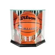 Octagon Basketball Display Case | UV Protected | Real Glass Protection