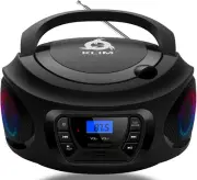Boombox Portable Audio System - New - FM Radio CD Player Bluetooth MP3 USB AUX -