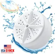 USB Mini Portable Washing Machine Ultrasonic Turbine Laundry Washer Travel NEW