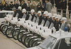 Police officers on motorcycles, UK, circa 1970. - Old Photo