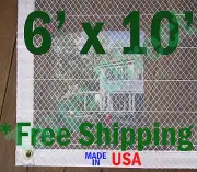 6' x 10' Clear Poly Tarp Room Divider Patio Porch Enclosure Fumigation Curtain
