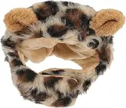 ibasenice Decorative Pet Hat Wear Resistant Plush Lion Head Hat for Dogs Cats Costume Accessory for Halloween Birthdays Special Occasions Eye Catching Pet Headgear
