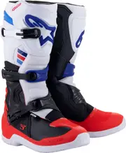 Alpinestars Tech 3 S23, boots , color: White/Red/Dark Blue , size: 13 US