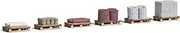 Busch 1813 H0 6 Pallets with Building Material Kit
