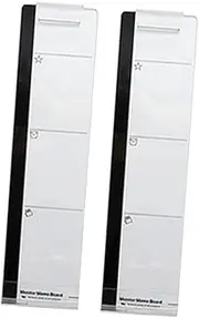 FIXOSHEE 2Pcs Clear Monitor Memo Boards Holders for Computer Screens Easy Installation Organize Reminders for Office Desktop Use