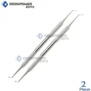 ODM 2-Pcs Dental Amalgam Composite Filling #1 Restorative Spatula Probe Plugger