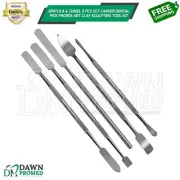 Spatula & Chisel 5 Pcs Set Carver Dental Pick Probes Art Clay Sculpting Tool Kit