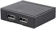 4K DisplayPort Splitter 1x2, 60Hz, High-Speed 21.6Gbps, Black