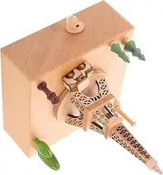 Box Home Decor Vintage Decor Souvenir Musical Carousel for Mini Carousel Edelweiss Music Decor Moon Decor Bridge This is Halloween Beech