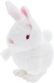 BCOATH Clockwork Animal Bunny Headband Guinea Pig Automatic Heated Cartoon Animals Rabbit Ear for DIY Dachshund Bunny Easter Basket Easter Eggs Plush White Plastic