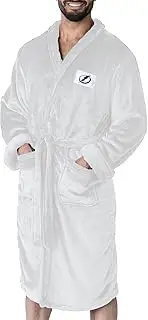 Northwest NHL Tampa Bay Lightning Silk Touch Robe, L/XL, White, White Out