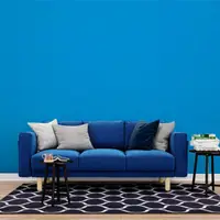 在飛比找PChome24h購物優惠-優質防水防污居家布置裝飾壁貼|純色-湛藍