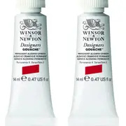 2x Winsor And Newton 37ml Designers' Gouache Art Watercolours Permanent White S1